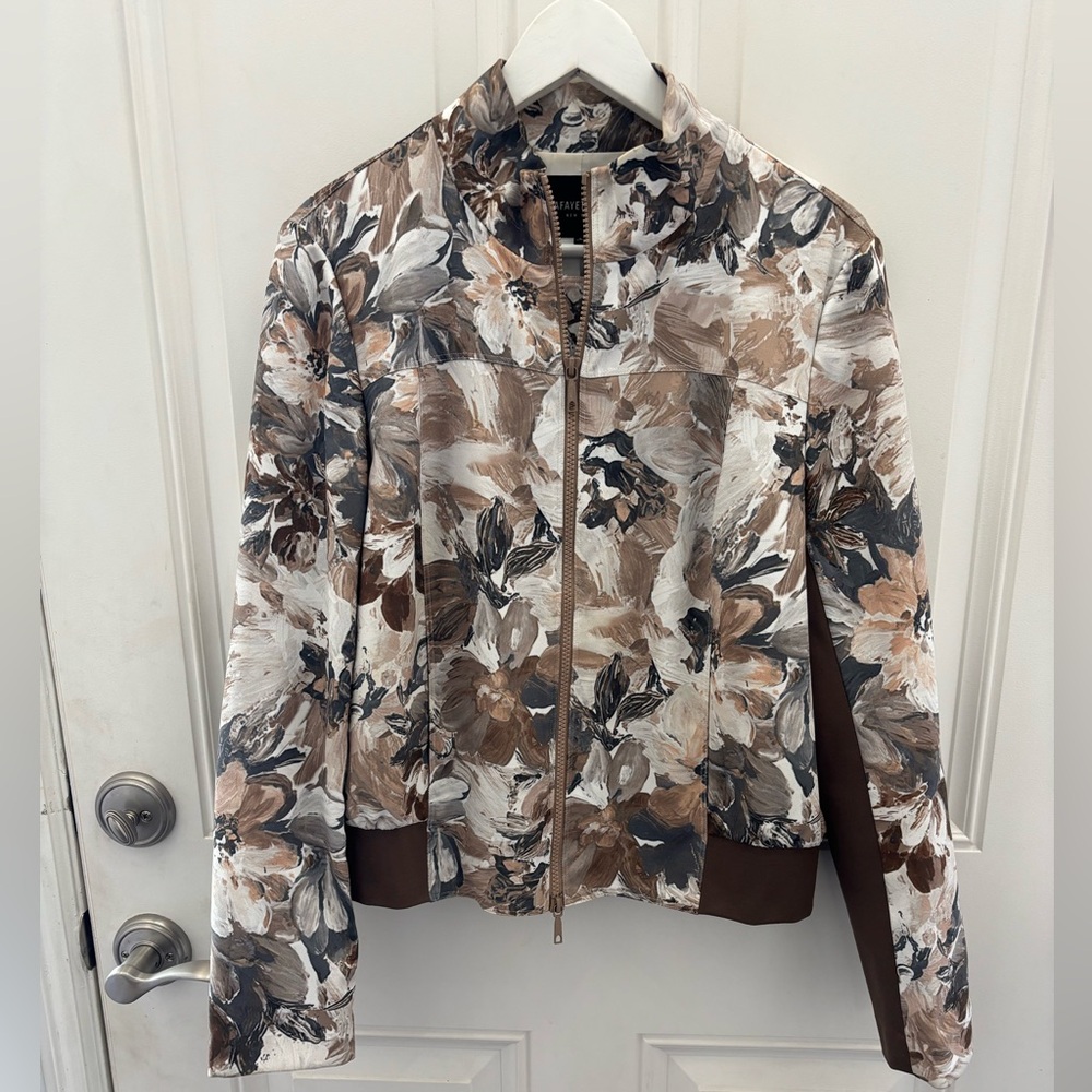Lafayette 148 New York Floral Jacket L